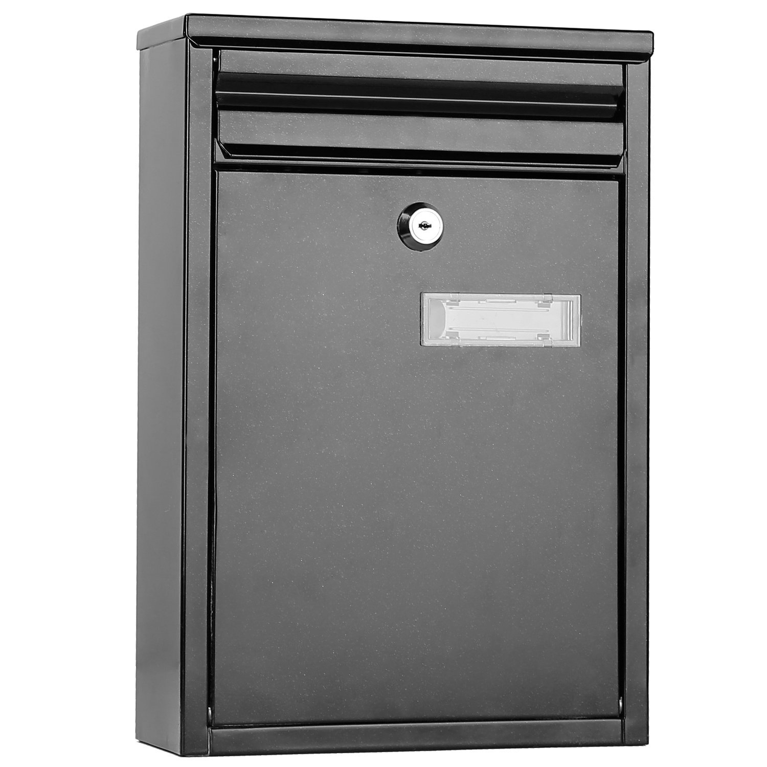 Wall Mount Mailbox Lockable Galvanized Iron Letter Post Box Locking Security Drop Box with 2 Keys for Outside Home Office Wall Mount Mailbox Lockable Galvanized Iron Letter Post Box Locking Security Drop Box with 2 Keys for Outside Home Office