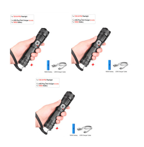 USB Charging Zoom P50 Flashlight USB Charging Zoom P50 Flashlight