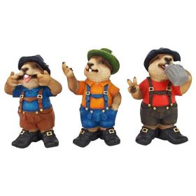 Sophisticated Elegant Spooky Decor As Indoor Ornament (Color: As pic show, Shape: Beer Buddy Trio Statues)