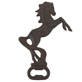 Bar Gift Family Party Gift Elegant And Refined Design Cast Iron Bottle Opener (Color: As pic show, Shape: Wild Stallion Horse)