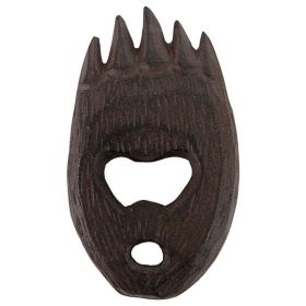 Bar Gift Family Party Gift Elegant And Refined Design Cast Iron Bottle Opener (Color: As pic show, Shape: Bear Grizzly Paw)