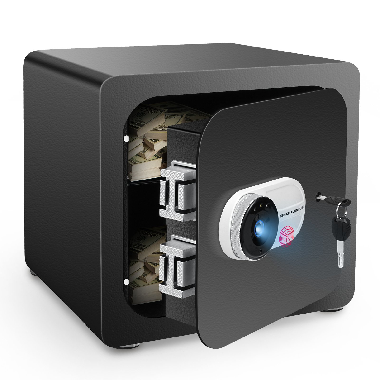1.5 Cub Home Security Box with FINGERPRINT and Removable Shelf 1.5 Cub Home Security Box with FINGERPRINT and Removable Shelf